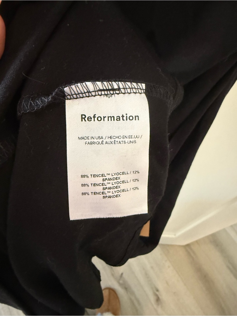 NWT Reformation Black Maxi Leone Knit Dress - Picture 9 of 12